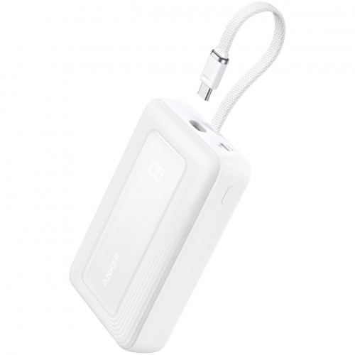 Anker Zolo Power Bank (20 000 mAh 30W Built-In USB-C Cable) Wit Anker Zolo Power Bank (20 000 mAh 30W Built-In USB-C Cable) Wit