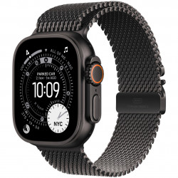 Apple Watch Ultra 3 GPS + Cellular 49mm met Milanese Loop - Large Zwart Apple Watch Ultra 3 GPS + Cellular 49mm met Milanese Loop - Large Zwart