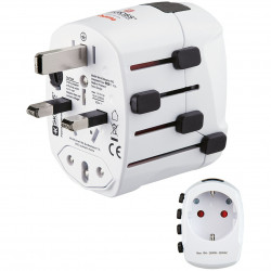 Hama Wereldreisadapter World Travel Pro, 3-polig Hama Wereldreisadapter World Travel Pro, 3-polig