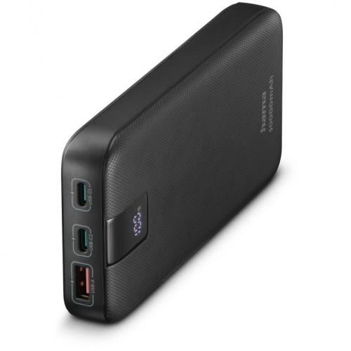 Hama PD 10 Power Pack 10000 mAh 3 Outputs 2x USB-C 1x USB-A Antraciet Hama PD 10 Power Pack 10000 mAh 3 Outputs 2x USB-C 1x USB-A Antraciet