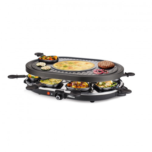 Princess Raclette 8 Oval Grill Party 162700 Zwart Princess Raclette 8 Oval Grill Party 162700 Zwart