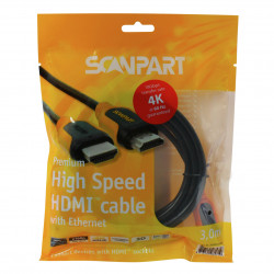 Scanpart Premium High Speed HDMI kabel met Ethernet 3.0m 4K60Hz 18Gbps Scanpart Premium High Speed HDMI kabel met Ethernet 3.0m 4K60Hz 18Gbps