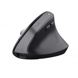 Trust BAYO+ ERGONOMIC WIRELESS MOUSE Zwart