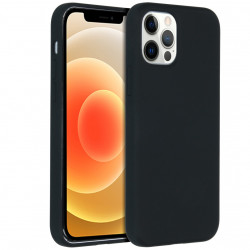 Accezz Liquid Silicone Backcover iPhone 12 Pro Max Zwart Accezz Liquid Silicone Backcover iPhone 12 Pro Max Zwart