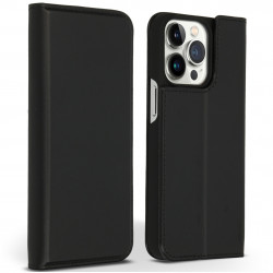 Accezz Premium Leather Slim Book Case voor Apple iPhone 13 Pro Zwart Accezz Premium Leather Slim Book Case voor Apple iPhone 13 Pro Zwart