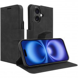 Just in Case Premium Wallet Case voor Apple iPhone 16 Zwart Just in Case Premium Wallet Case voor Apple iPhone 16 Zwart