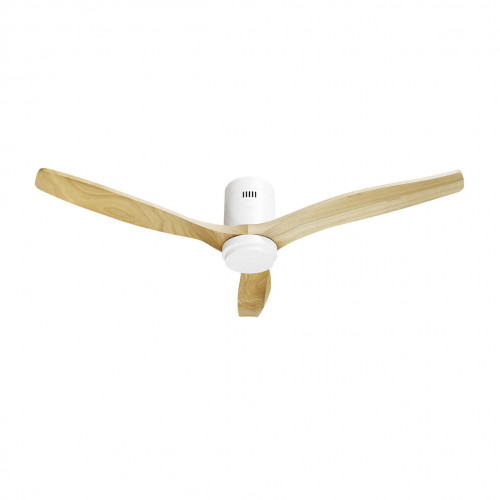 Hombli Smart Ceiling Fan & Light - White & Light Wood Hombli Smart Ceiling Fan & Light - White & Light Wood