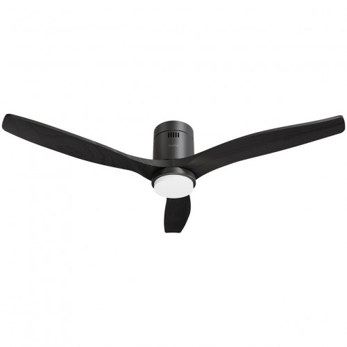 Hombli Smart Ceiling Fan & Light - Black & Black Wood Hombli Smart Ceiling Fan & Light - Black & Black Wood
